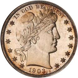 1903 Barber 50C NGC Proof 67 Ex. Friend/Eliasberg/Hugon