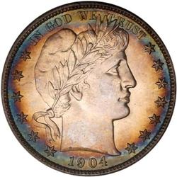 1904-O Barber 50C NGC MS65