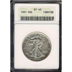1921 Liberty Walking 50C ANACS EF40