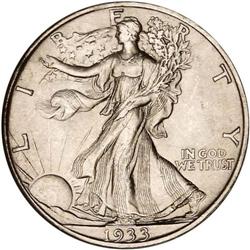 1933-S Liberty Walking Half Dollar NGC MS65