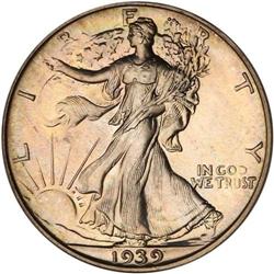 1939 Liberty Walking 50C PCGS PR68