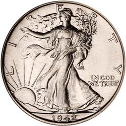1942 Liberty Walking 50C NGC Proof 68