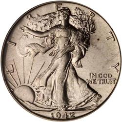1942 Liberty Walking 50C PCGS Proof 64