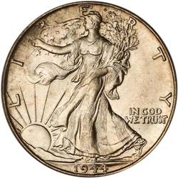 1944-D Liberty Walking Half Dollar PCGS MS67