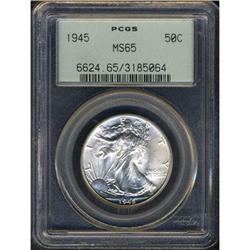 1945 Liberty Walking Half Dollar PCGS MS65