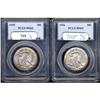 Image 1 : Lot of Two Walking Liberty Half Dollars PCGS MS65