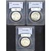 Image 3 : Lot of Three Walking Liberty Half Dollars