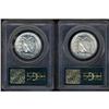 Image 2 : Lot of Two 1942 Walking Liberty Half Dollars PCGS MS65
