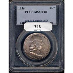 1956 Franklin 50C PCGS MS65 FBL