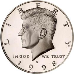 1998-S Kennedy 50C. Silver NGC PF70 UC