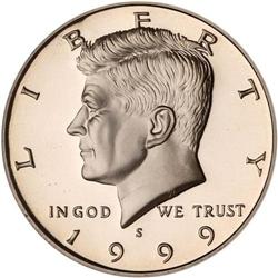 1999-S Kennedy 50C Clad NGC PF70 UC