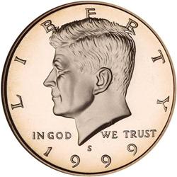 1999-S Kennedy 50C Clad NGC PF70 UC