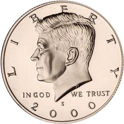 2000-S Kennedy 50C Clad NGC PF70 W Ultra Cam