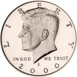 2000-S Kennedy 50C. Silver NGC PF70 UC