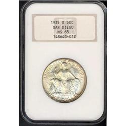 1935-S San Diego 50C NGC MS65