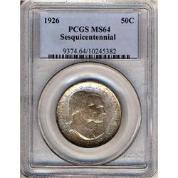 1926 Sesquicentennial 50C PCGS MS64