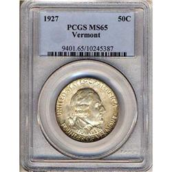 1927 Vermont 50C PCGS MS65
