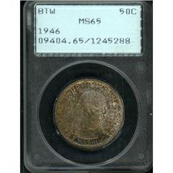 1946 BT Washington 50C PCGS MS65