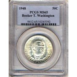 1948 BT Washington 50C PCGS MS65