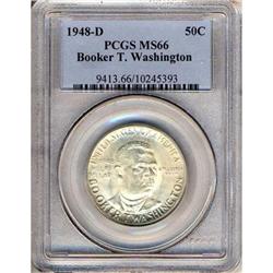 1948-D BT Washington 50C PCGS MS66
