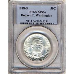 1948-S BT Washington 50C PCGS MS66