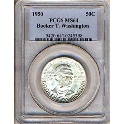 1950 BT Washington 50C PCGS MS64