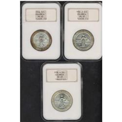 Lot of Three Commemorative Half Dollars