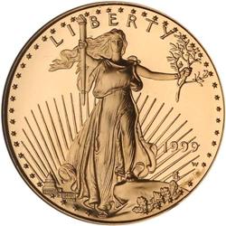 1999. Gold Eagle $25 NGC PF70 Ultra Cam