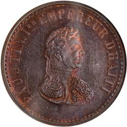 1855. Pattern Haiti 10C. KM-PN69. NGC PF63RB.