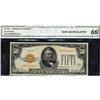 Image 3 : F-2404. 1928. $50 Gold Certificate. CGA Gem Uncirculate