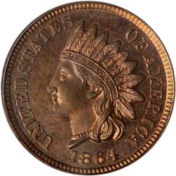 1864 Pattern 1C. J-355A PCGS PF65 RB