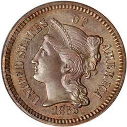 1868 Pattern 1C. J-606 PCGS PF64 BR