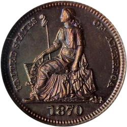 1870 Pattern H10C. J-817 NGC PF65 BR