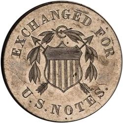 1863 Pattern 10C. J-327 NGC Proof 62