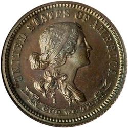 1870 Pattern 10C. J-851 NGC PF65 BR