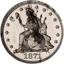 1871 Pattern 10C. J-1082 NGC Proof 63