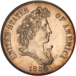 1859 Pattern 50C. J-241 PCGS PF63