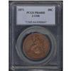 Image 3 : 1871 Pattern Half Dollar. Copper. J-1106. PCGS PR64RB