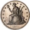 Image 1 : 1871 Pattern Silver $1. J-1144 NGC Proof 65
