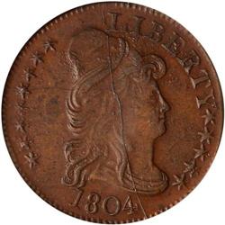 1804 Pattern $5. J-31a PCGS MS63 BN