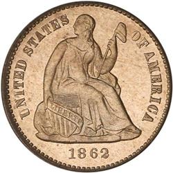 1862 Liberty Seated H10C PCGS Proof 65