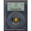 Image 3 : 1862 $1 Gold Indian PCGS Proof 65