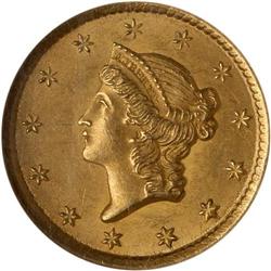 1853-O $1 Gold Liberty NGC MS64