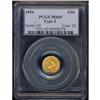 Image 3 : 1854 $1 Gold Indian Type 2 PCGS MS65