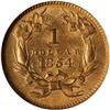 Image 2 : 1854 $1 Gold Indian Type 2 NGC MS62