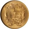 Image 2 : 1855 $1 Gold Indian PCGS MS65
