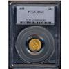 Image 3 : 1855 $1 Gold Indian PCGS MS65