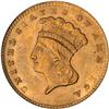 Image 1 : 1856 $1 Gold Indian. Slanting 5 PCGS MS63