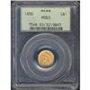 Image 3 : 1856 $1 Gold Indian. Slanting 5 PCGS MS63