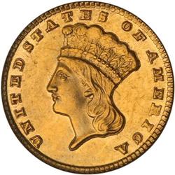 1858-D $1 Gold Indian PCGS AU58